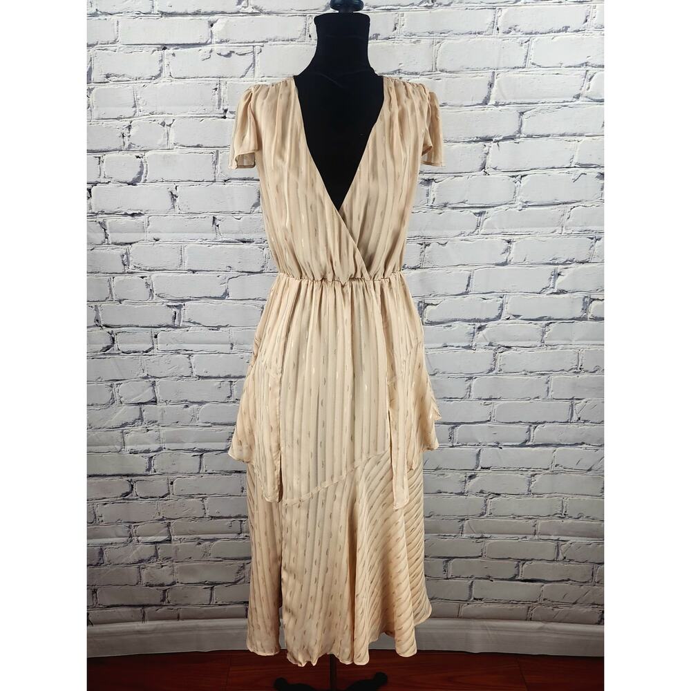 House of Harlow Revolve Dress Womens S Tiered slit Romantic Fairycore boho chic - Picture 1 of 10